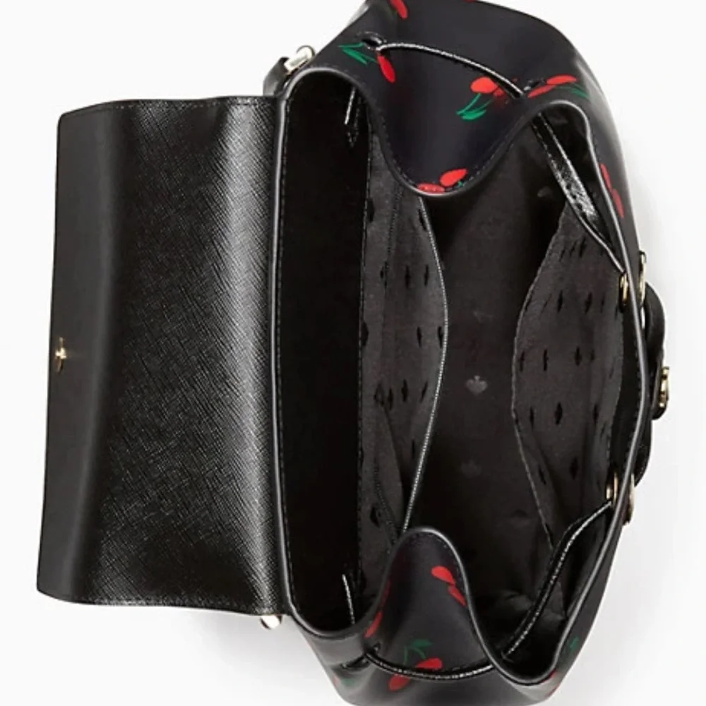 Kate Spade lizzie medium flap backpack
BLACK MULTI - Picture 4 of 16